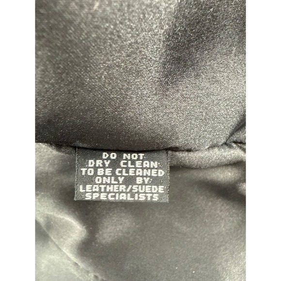 Fox Creek Leather Co Women's Black Fringe Beaded Leather Jacket Size S‎ - Picture 9 of 9